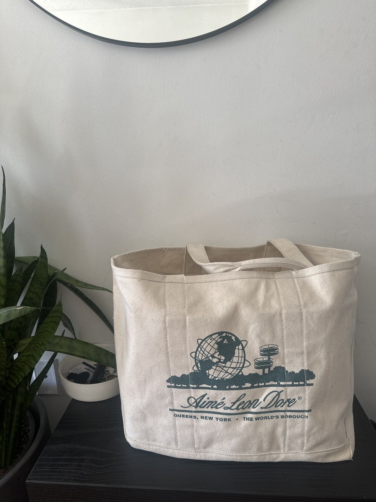 Aime Leon Dore Aime Leon Dore oversized tote bag unisphere | Grailed | Grailed