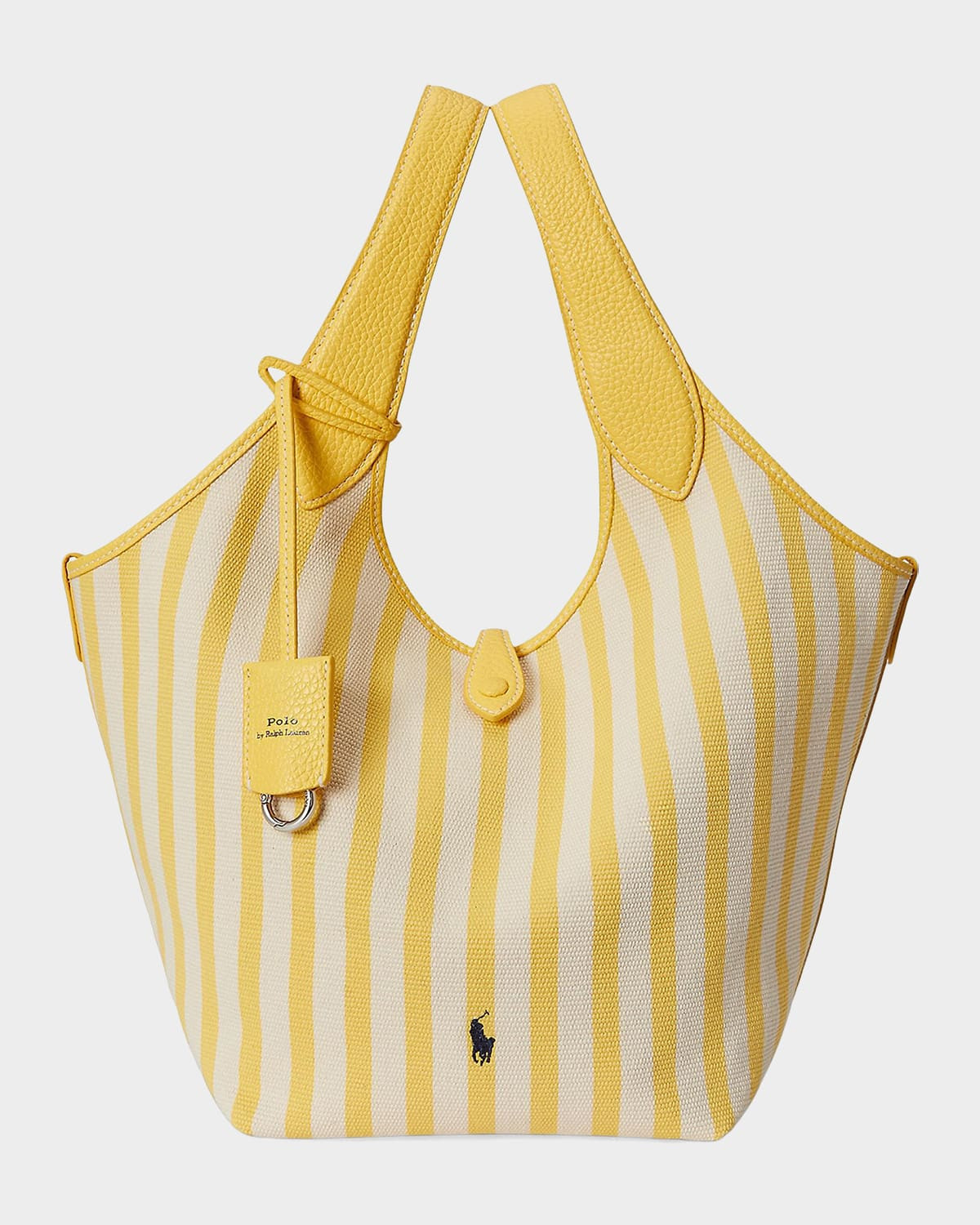 Polo Play Striped Canvas Tote Bag | Neiman Marcus