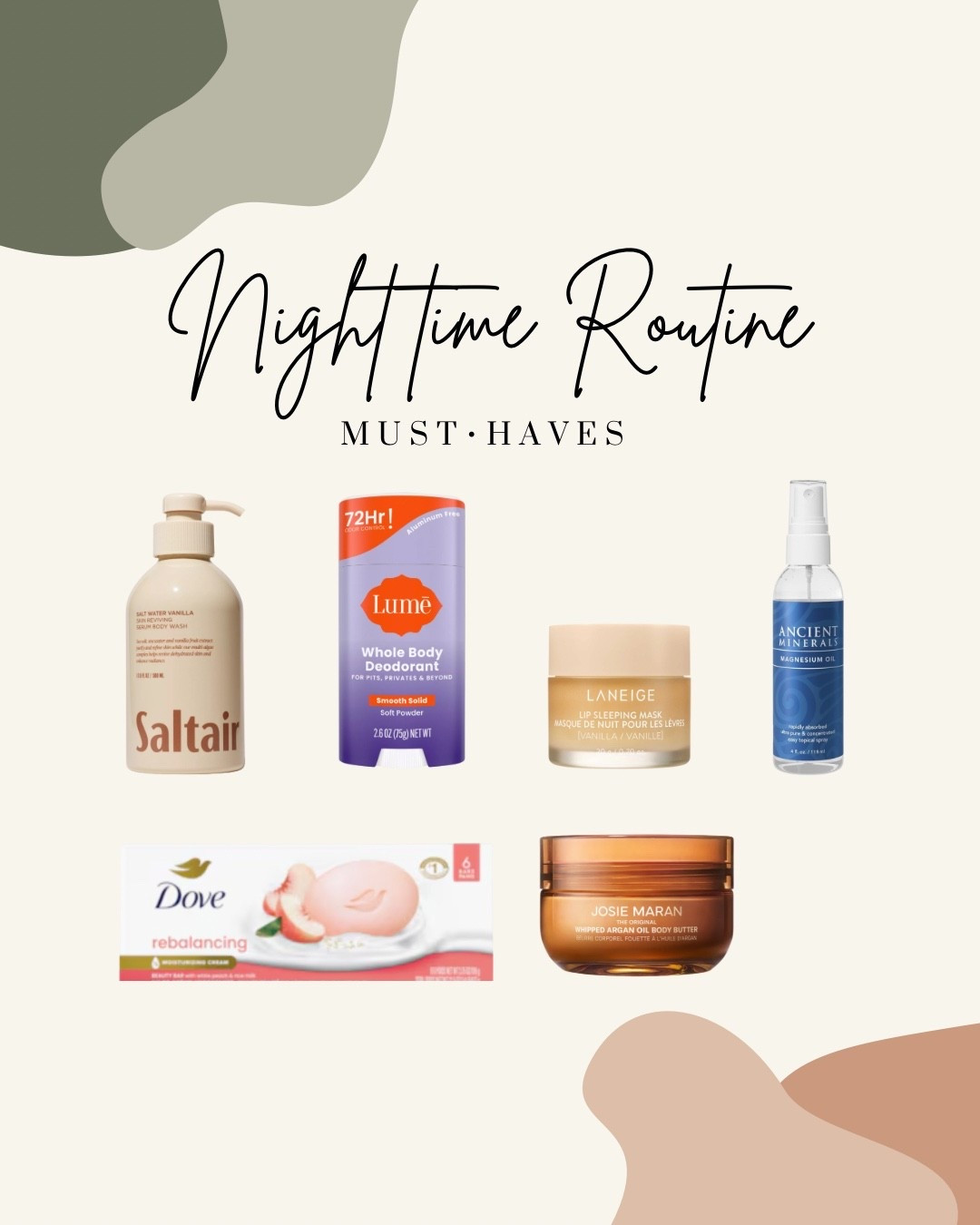 Night time routine for a Queen🤭—all of these products help me get the best nights rest. I wake up feeling good and smelling GREAT🤗

#LTKSaleAlert #LTKFindsUnder50 #LTKBeauty
