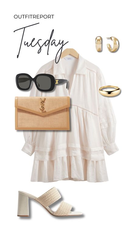 Summer spring outfit white mini dress sandals 

#LTKitbag #LTKstyletip #LTKshoecrush