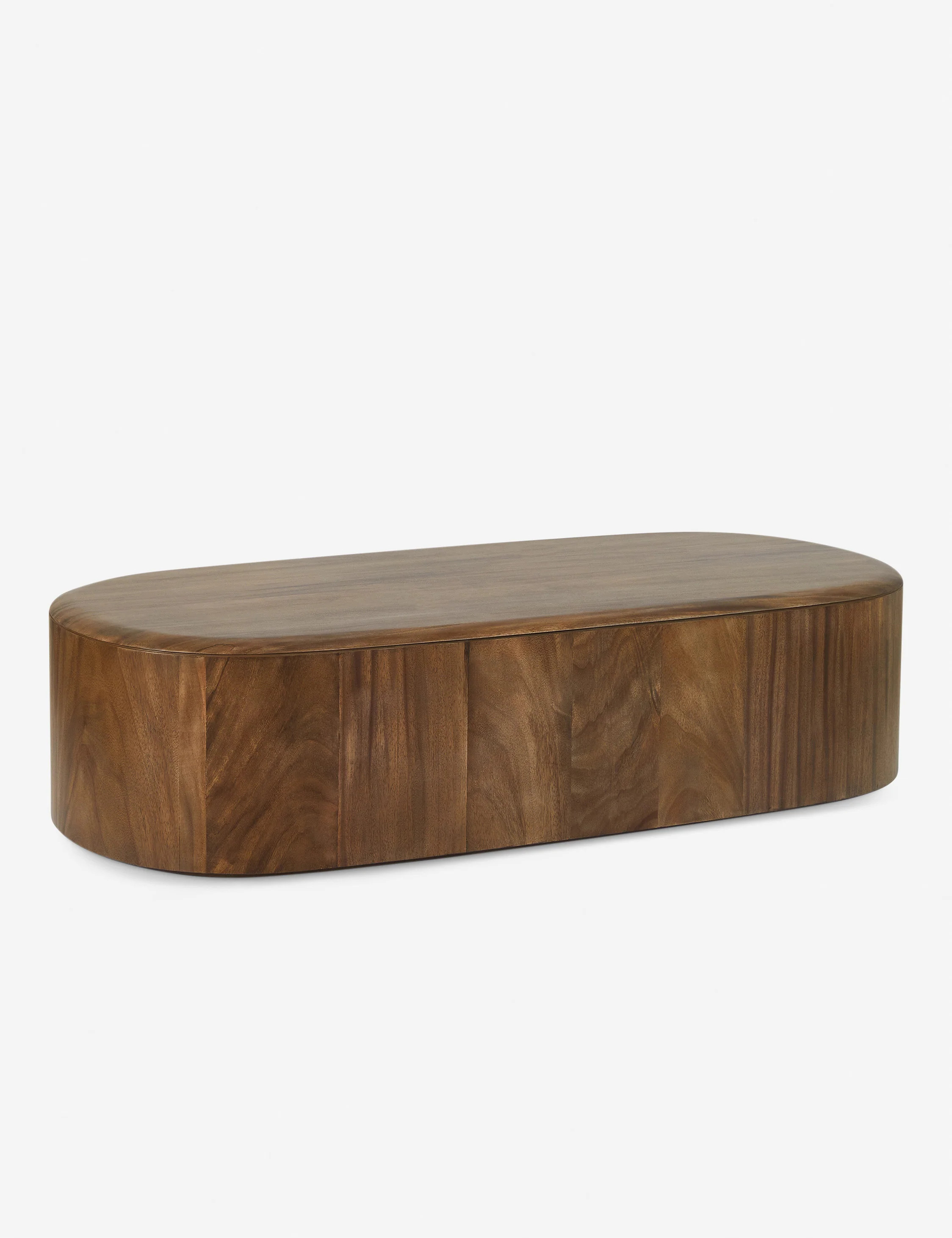 Rojas Oval Coffee Table, Brown | Lulu and Georgia 