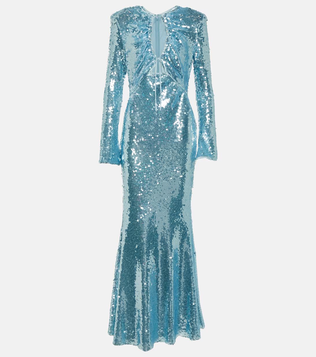 Sequined cutout maxi dress | Mytheresa (UK)