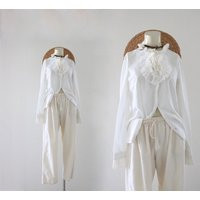 Lace Poet's Blouse - S | Etsy (US)