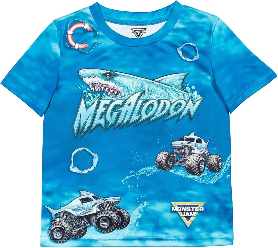 Monster Jam Matching Family T-Shirt Toddler to Adult Grave Digger El Toro Loco Megalodon | Amazon (US)