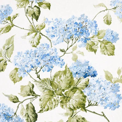 Summer Hydrangea Fabric | Wayfair North America