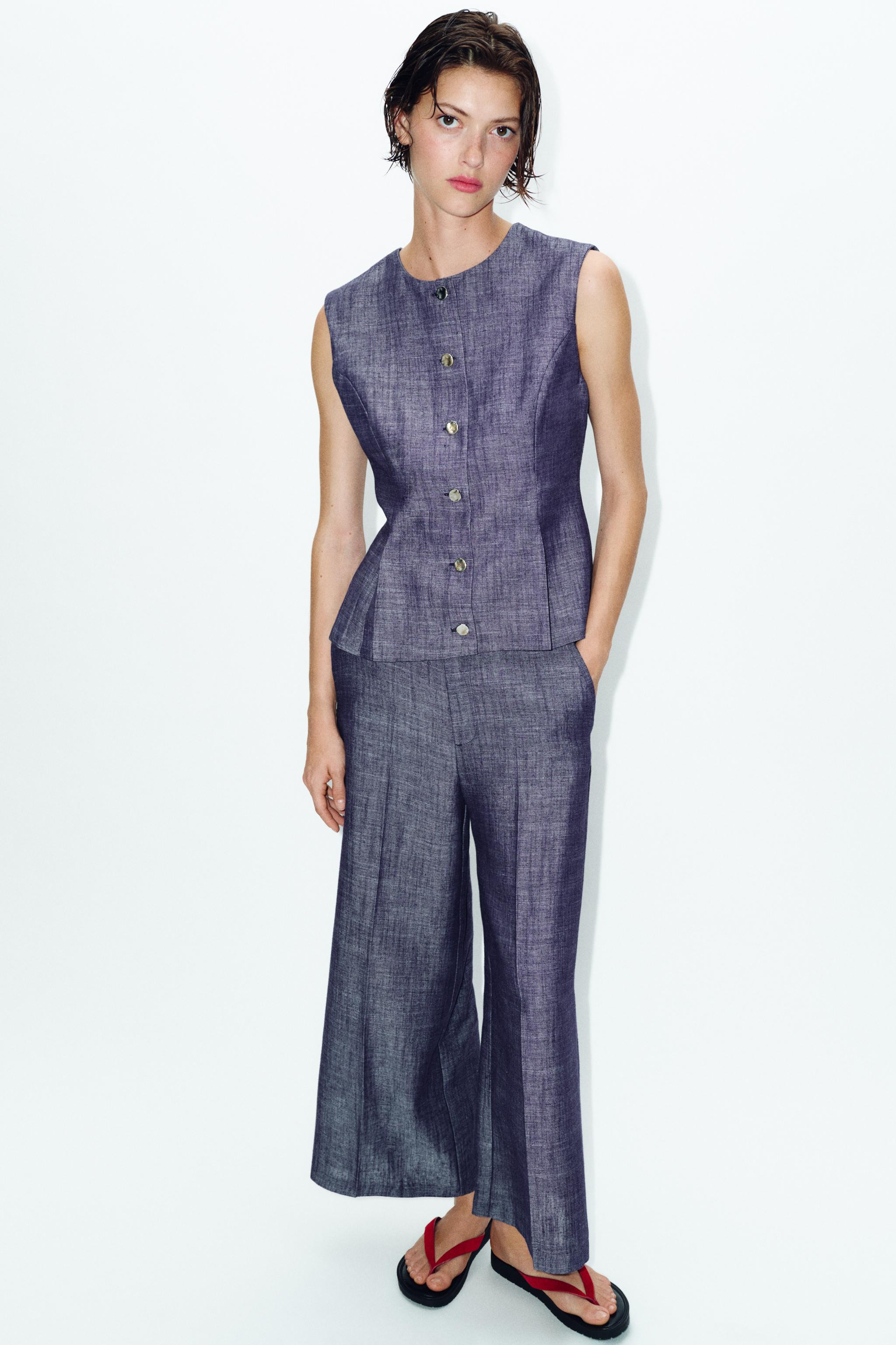 HIGH-WAIST CULOTTES SET | Zara US