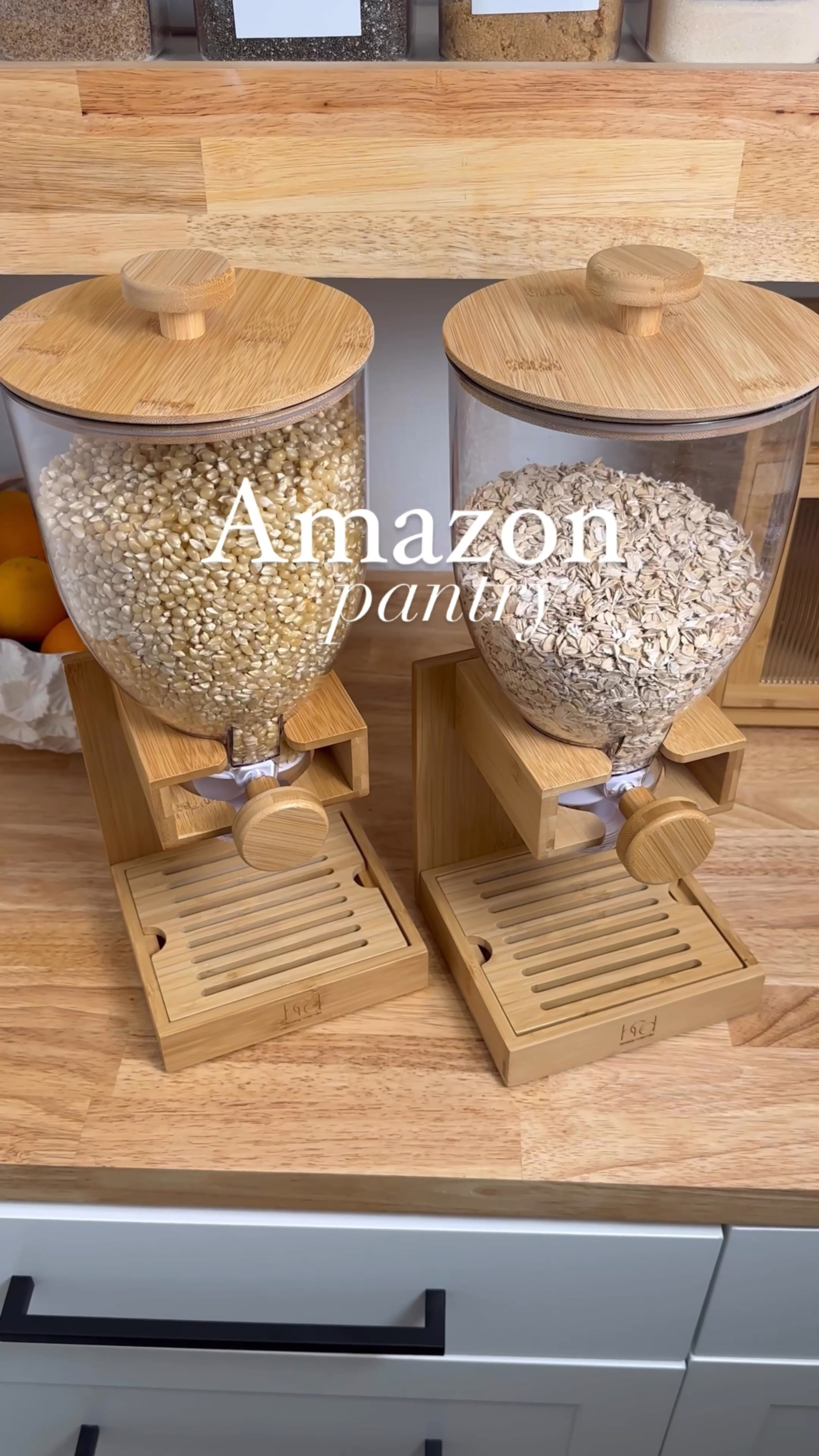 These food dispensers and bread box are beautiful and functional! 

Super tight seal to keep pantry food    Fresh longer. Easy dispenser to get food out and the bamboo and acrylic looks beautiful in any pantry and both are under $30! 

Pantry organization 
Kitchen organization 
Pantry storage
Food storage solutions 
Beautiful storage kitchen pantry organization solutions 
Kitchen finds
Pantry must haves 

#LTKHome #LTKSaleAlert #LTKVideo