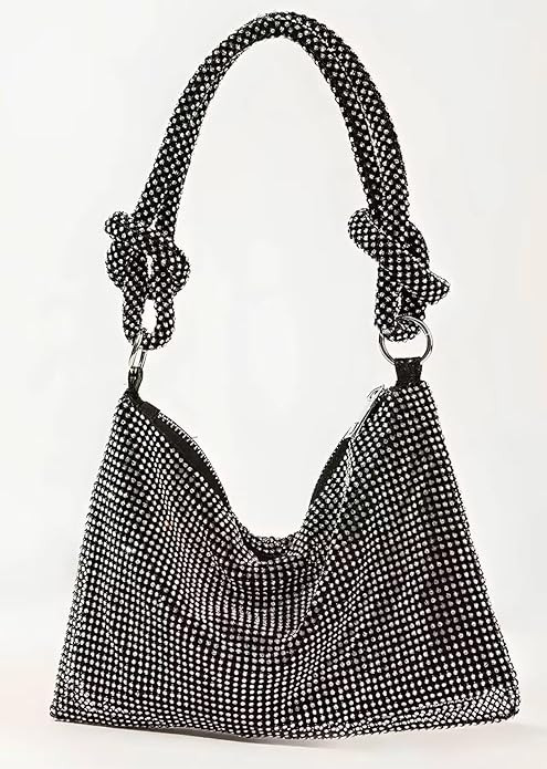 Women Evening Bag, Glitter Sparkly Clutch Bag Bling Beaded Handbags for Party Wedding | Amazon (US)