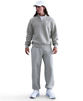 Men's Sportswear Club Half-Zip Fleece Top | Macy's