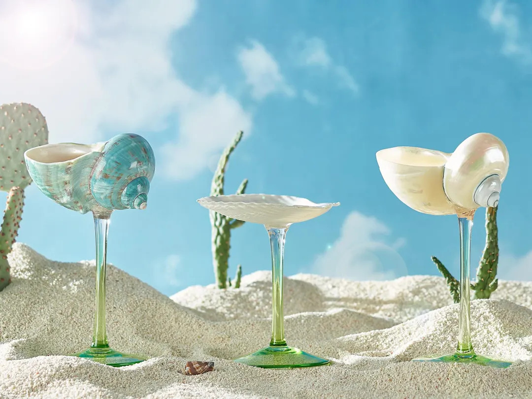 Natural Conch Shell Wine Glass,Beach Wedding Bridesmaid Gifts,Handmade Shell Martini Glasses,Gobl... | Etsy (US)