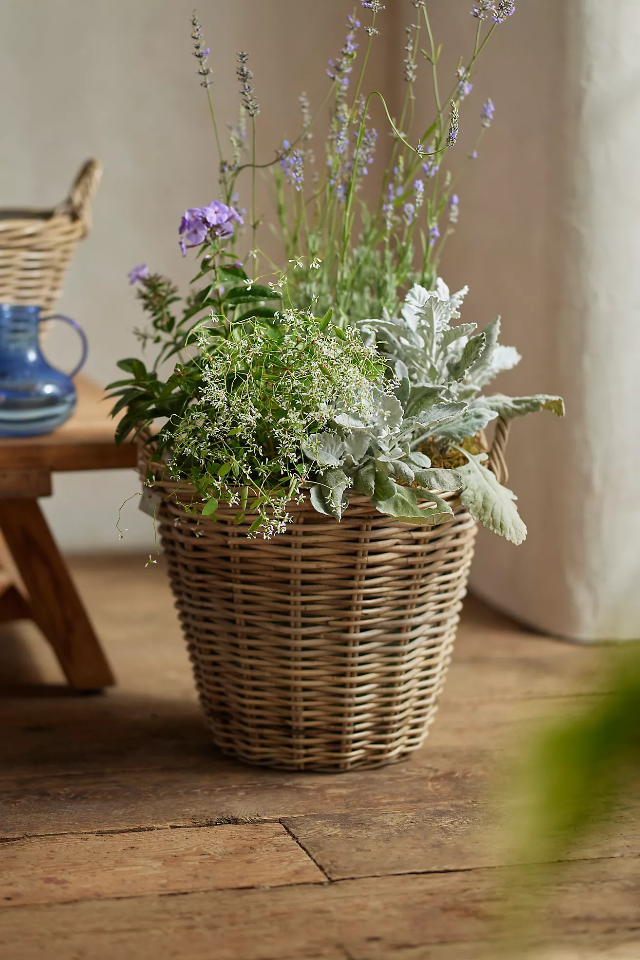 Rattan Tapered Basket Planter | Terrain