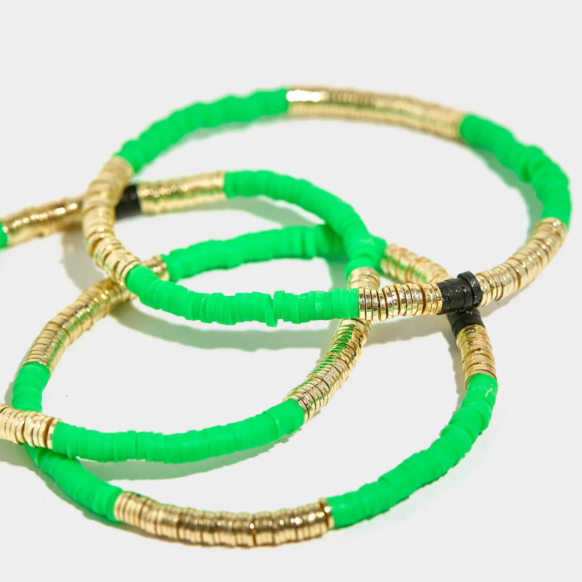 Electric Green Vinyl Bracelet 4mm | Allie + Bess