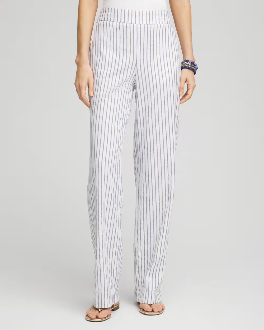 Striped Relaxed Linen Pants | Chico's