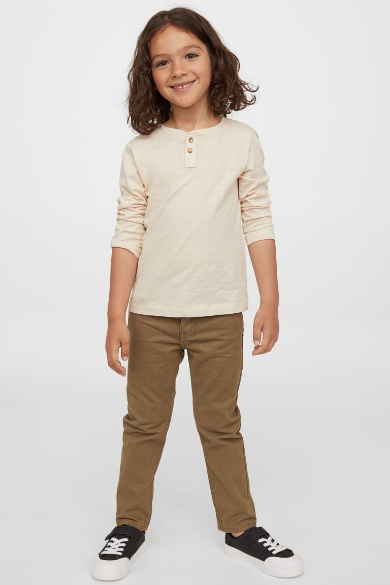 Slim Fit Twill Pants | H&M (US + CA)