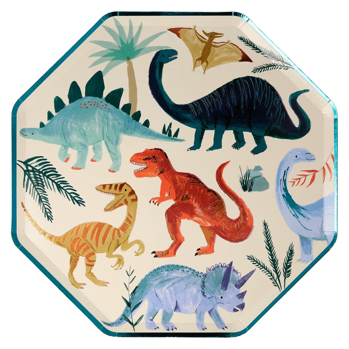 Meri Meri Dinosaur Kingdom Dinner Plates (Pack of 8) | Target