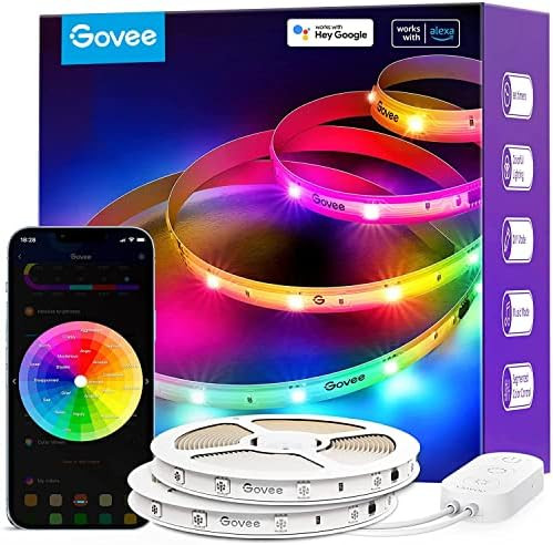 Govee Smart RGBIC LED Strip Lights 65.6ft, Alexa LED Light Strip Work with Google Assistant, Musi... | Amazon (US)