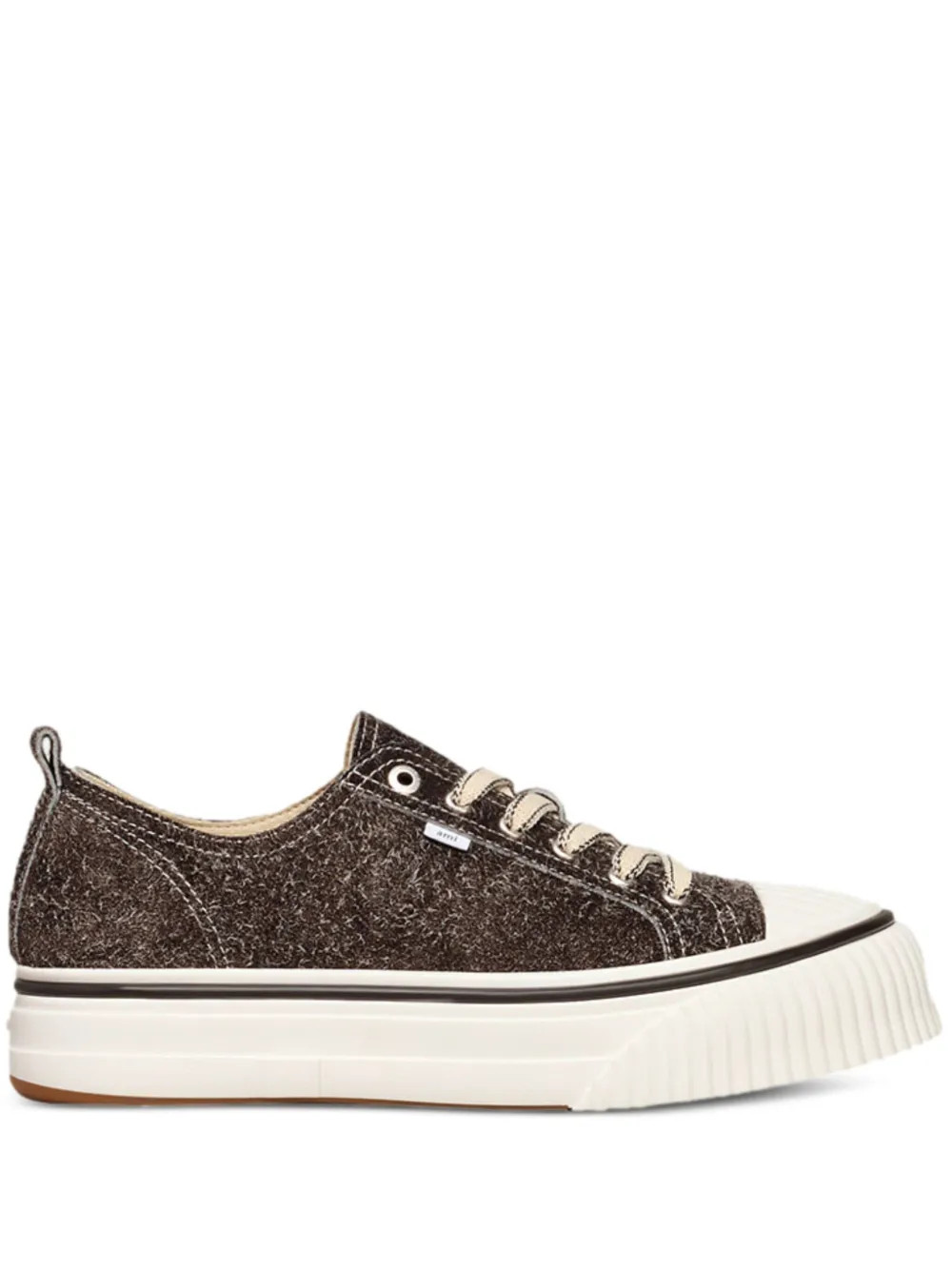 AMI Paris Ami De Coeur Suede Sneakers | Brown | FARFETCH LV | Farfetch Global
