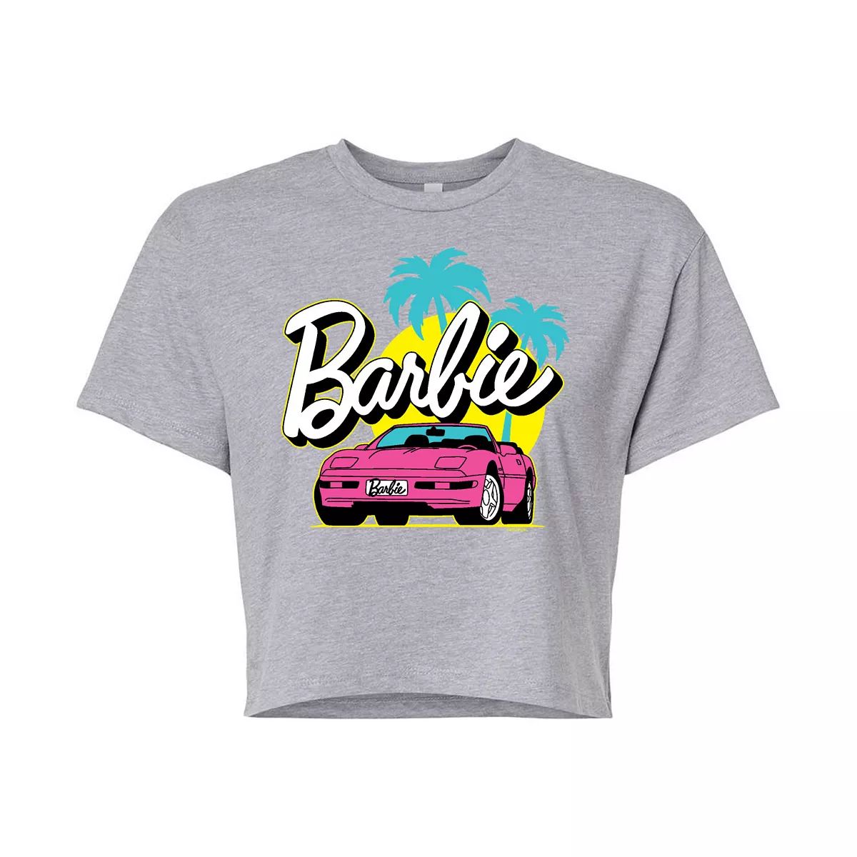 Juniors' Barbie Convertible Cropped Graphic Tee | Kohl's