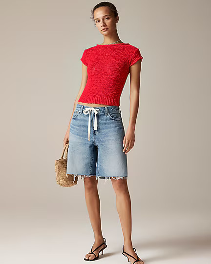 Montauk textured sweater-tee | J. Crew US