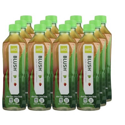 Alo Blush Aloe Vera + Strawberry Juice Drink - Case of 12/16.9 oz | Target