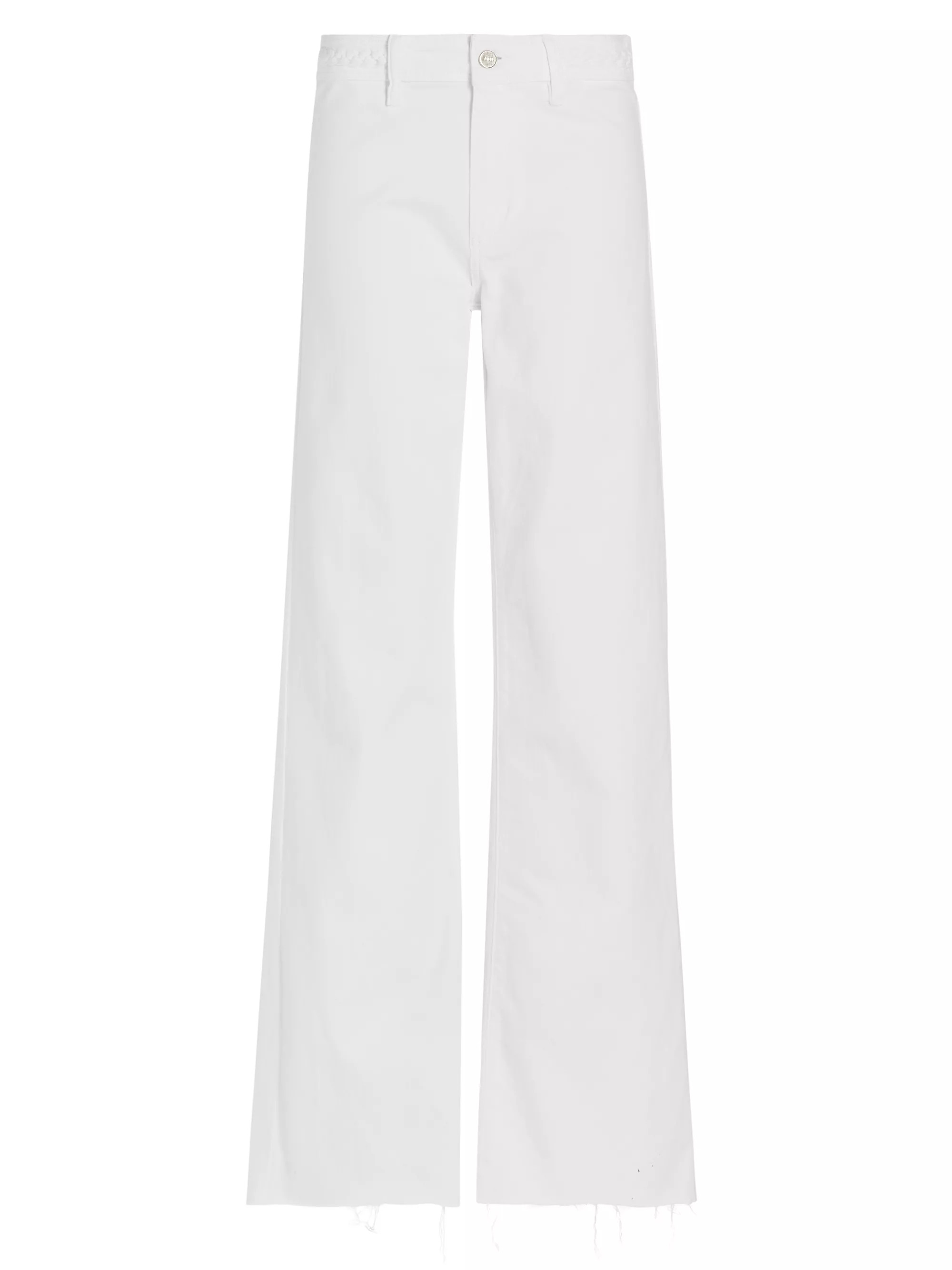 Shop Paige Leenah Braided-Waist Boot-Cut Jeans | Saks Fifth Avenue | Saks Fifth Avenue