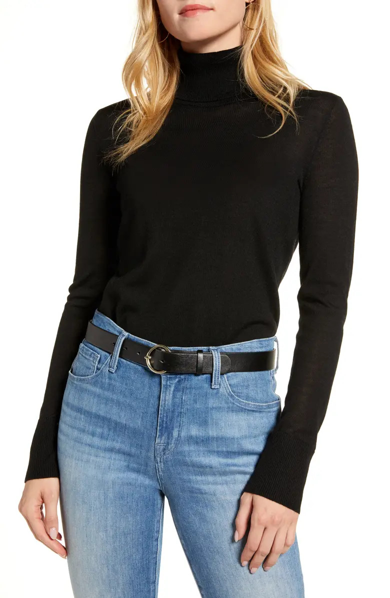 Turtleneck Merino Wool Blend Sweater | Nordstrom