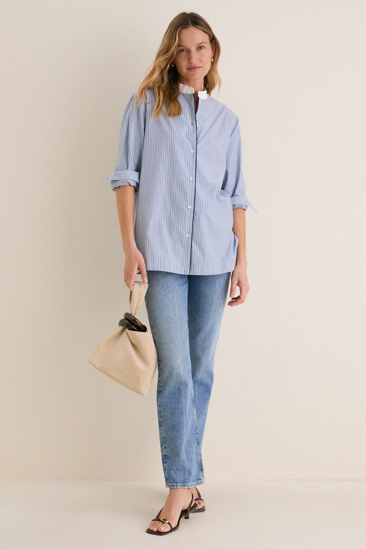 Port Stripe Camelot Collar Tunic | Tuckernuck (US)