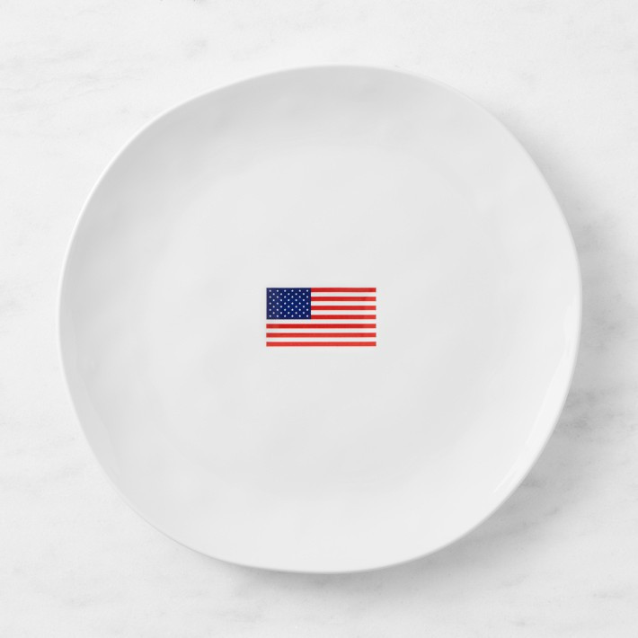 American Flag Melamine Dinner Plates | Williams-Sonoma