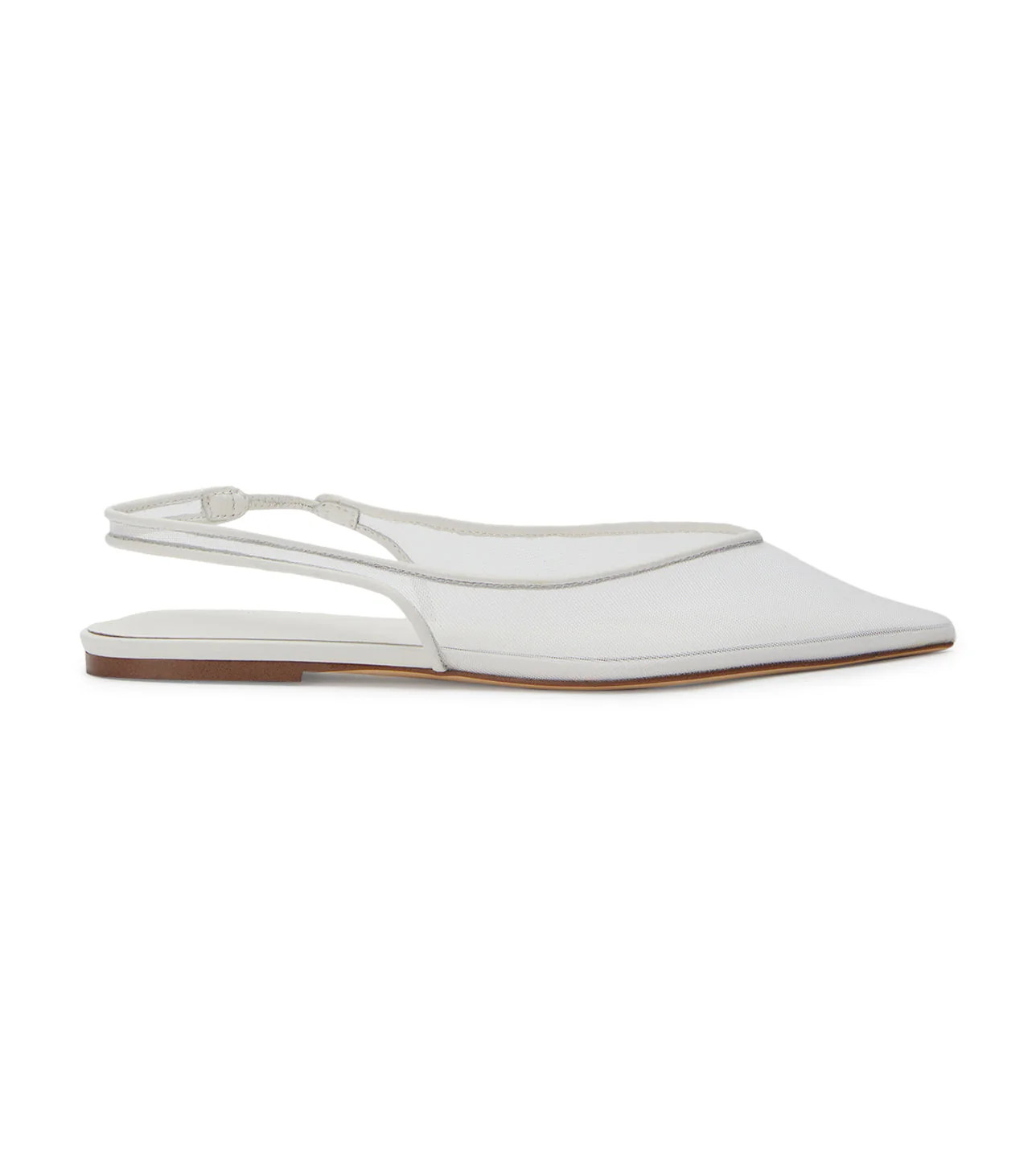 Jazz White Nylon Flats | Tony Bianco (Australia & New Zealand)