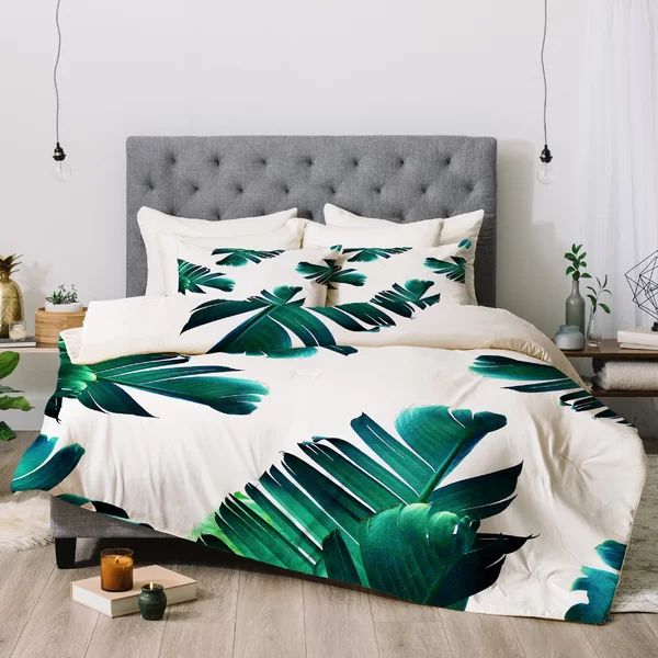 Oranges Banana Leaf Crush Single Comforter | Wayfair North America