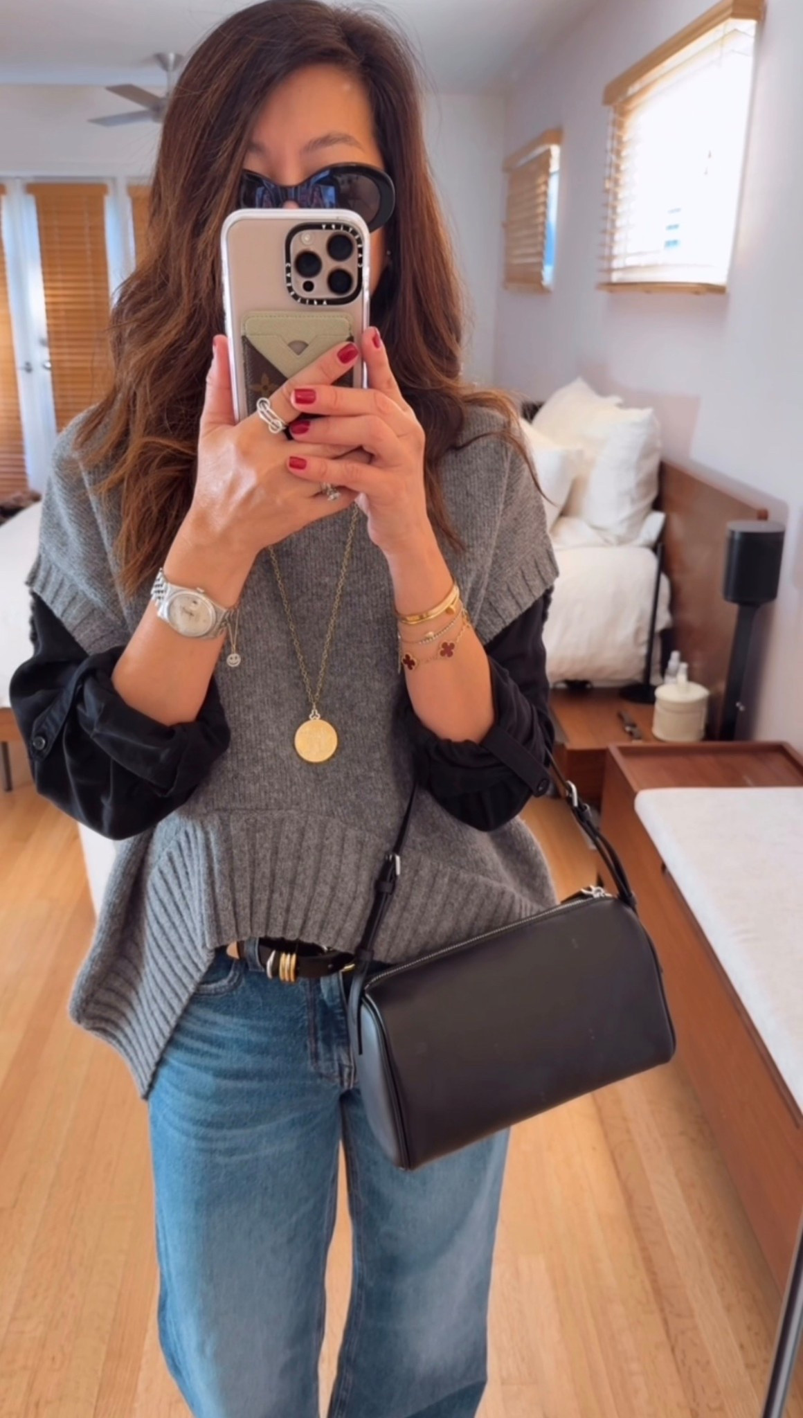 Recent casual office OOTD 🤍

It’s been a little chaotic at work lately so I’ve been leaning into easy outfits like this… relaxed denim, simple layers, and a grab-and-go bag that works for meetings, errands, and everything in between.

#LTKootd #LTKOver40 #LTKmomlife