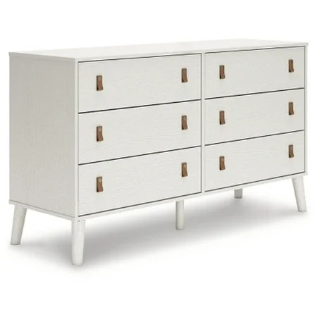 Signature Design by Ashley Aprilyn Farmhouse 6 Drawer Dresser Whitewash | Walmart (US)