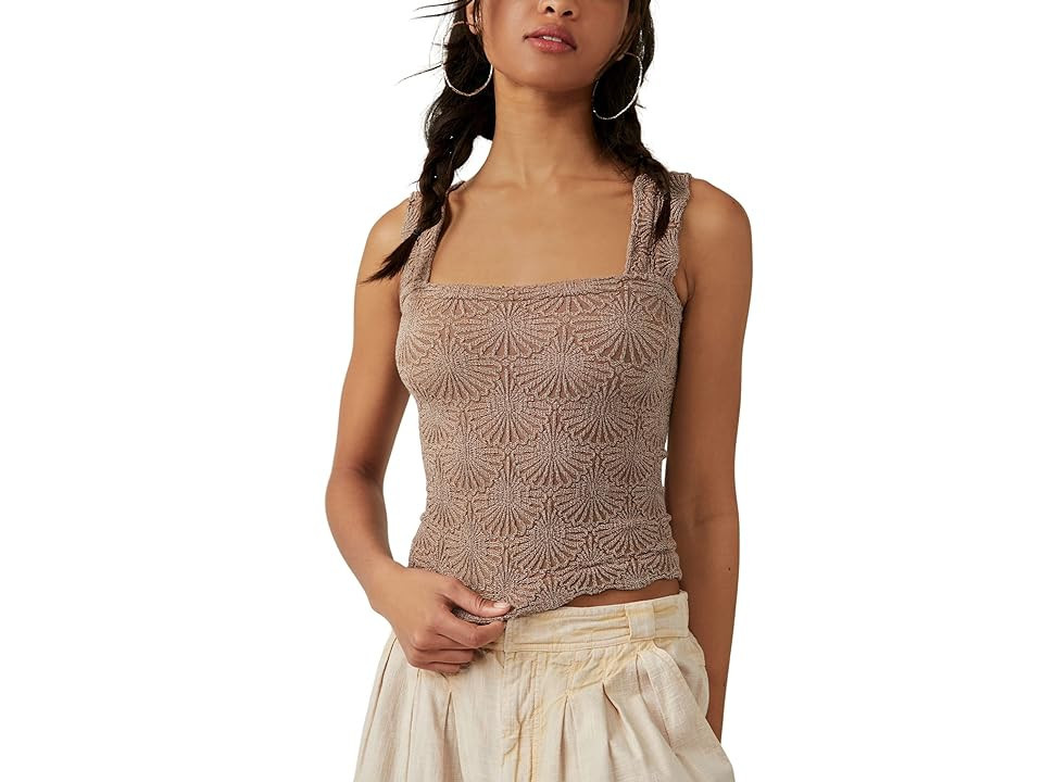 Free People Love Letters Cami Women's Clothing Strawberry Roan : MD-LG (US Women's 8-14), Nylon/Rayon/Spandex | Zappos