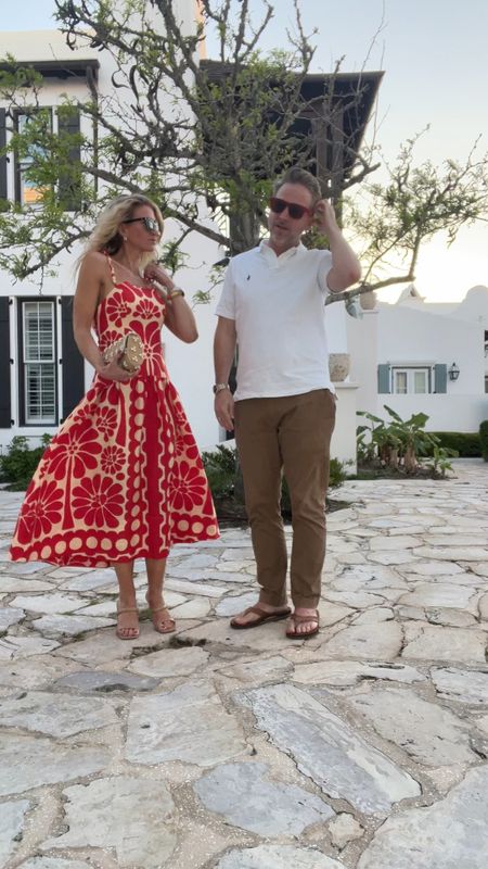 Date night outfits. Wearing a small in the poppy red tapestry drop waist farm Rio dress  

#LTKstyletip #LTKtravel #LTKVideo