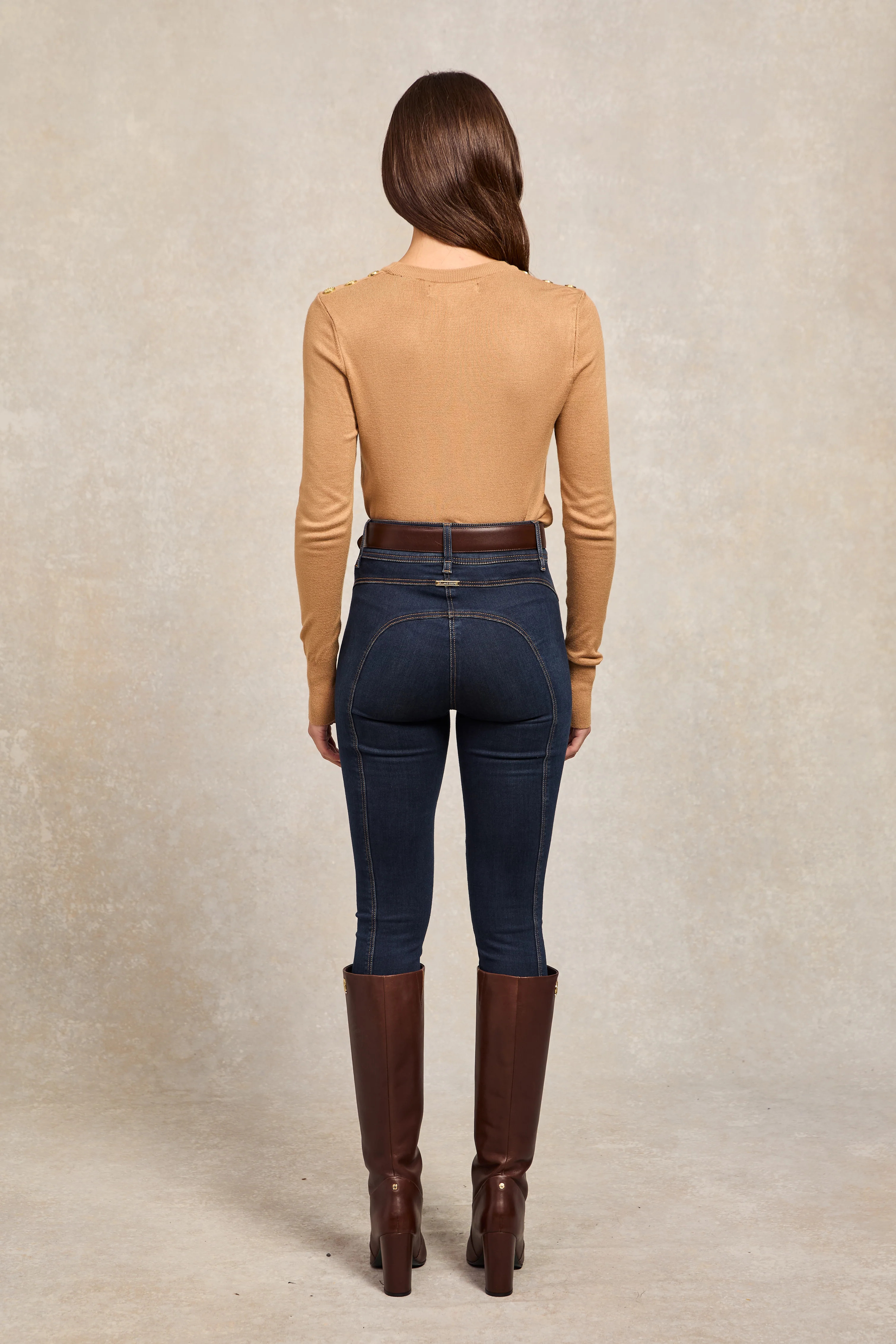 Kensington Knee Boot (Chocolate) | Holland Cooper