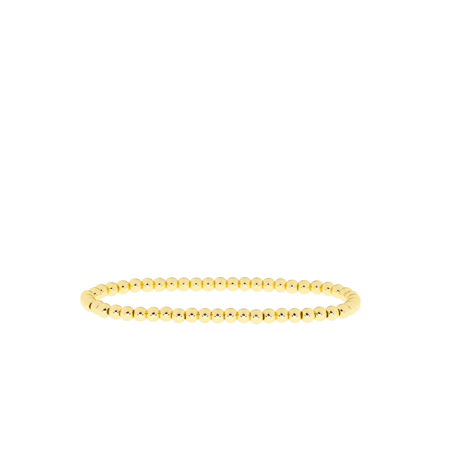 4 mm metal beaded stretch bracelet | Marlyn Schiff