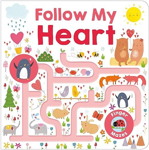 Maze Book: Follow My Heart (Follow Me Maze Books)     Board book – December 18, 2018 | Amazon (US)