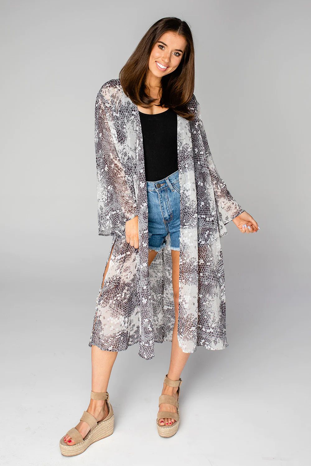 Macie Midi Duster - Dundee | BuddyLove