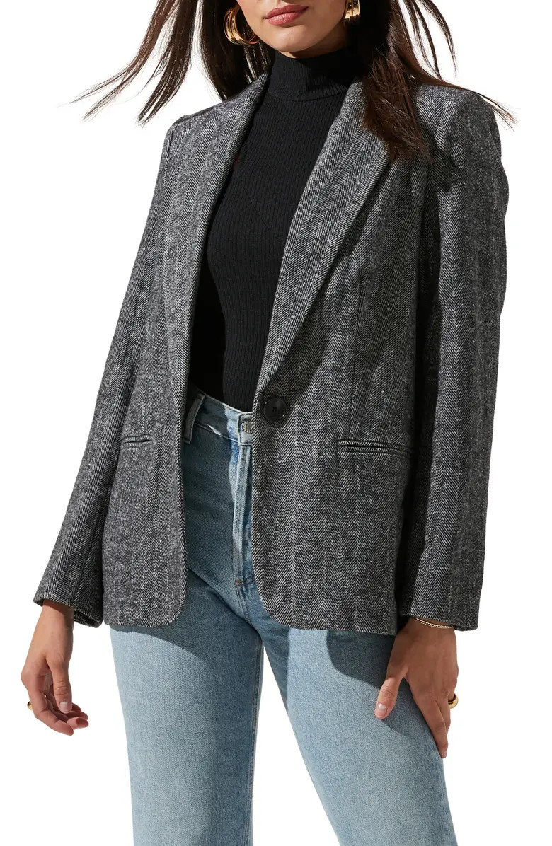 Harlow Oversize Plaid Blazer | Nordstrom