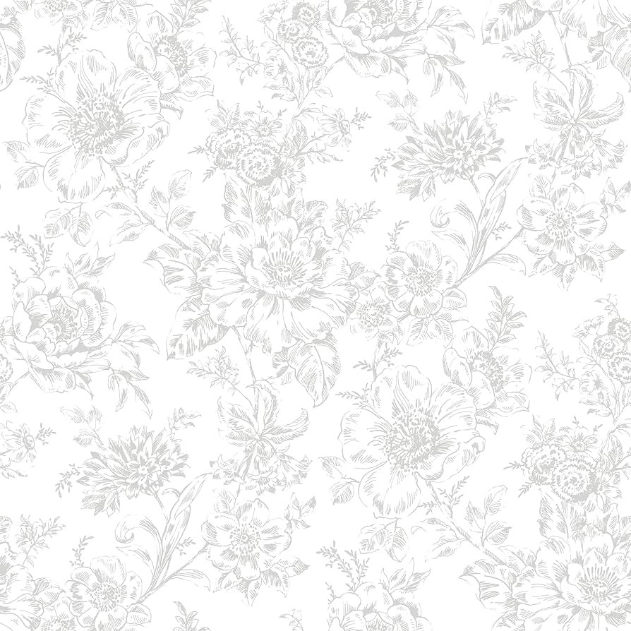 RoomMates Grey Wren Peel and Stick Wallpaper, RMK12664RL | Amazon (US)