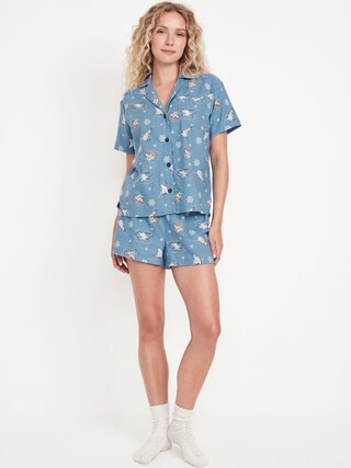 Flannel Pajama Short Set | Old Navy (US)