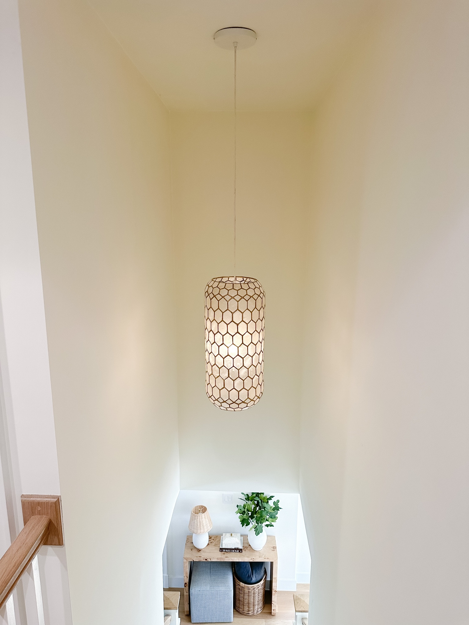 20% off and free shipping on our capiz pendant from Serena and Lily. Works great in a narrow stairwell or as pendants over a kitchen island! Lighting, coastal home, decor, lighting

#LTKFind #LTKsalealert #LTKhome