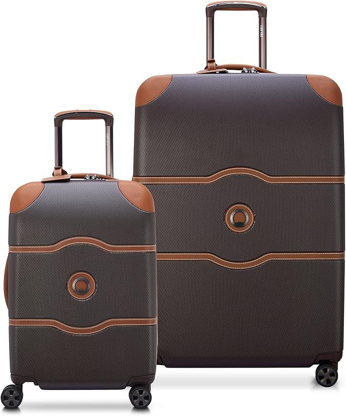 DELSEY Paris Chatelet Air 2.0 Hardside Luggage with Spinner Wheels, Chocolate Brown, 2 Piece Set ... | Amazon (US)