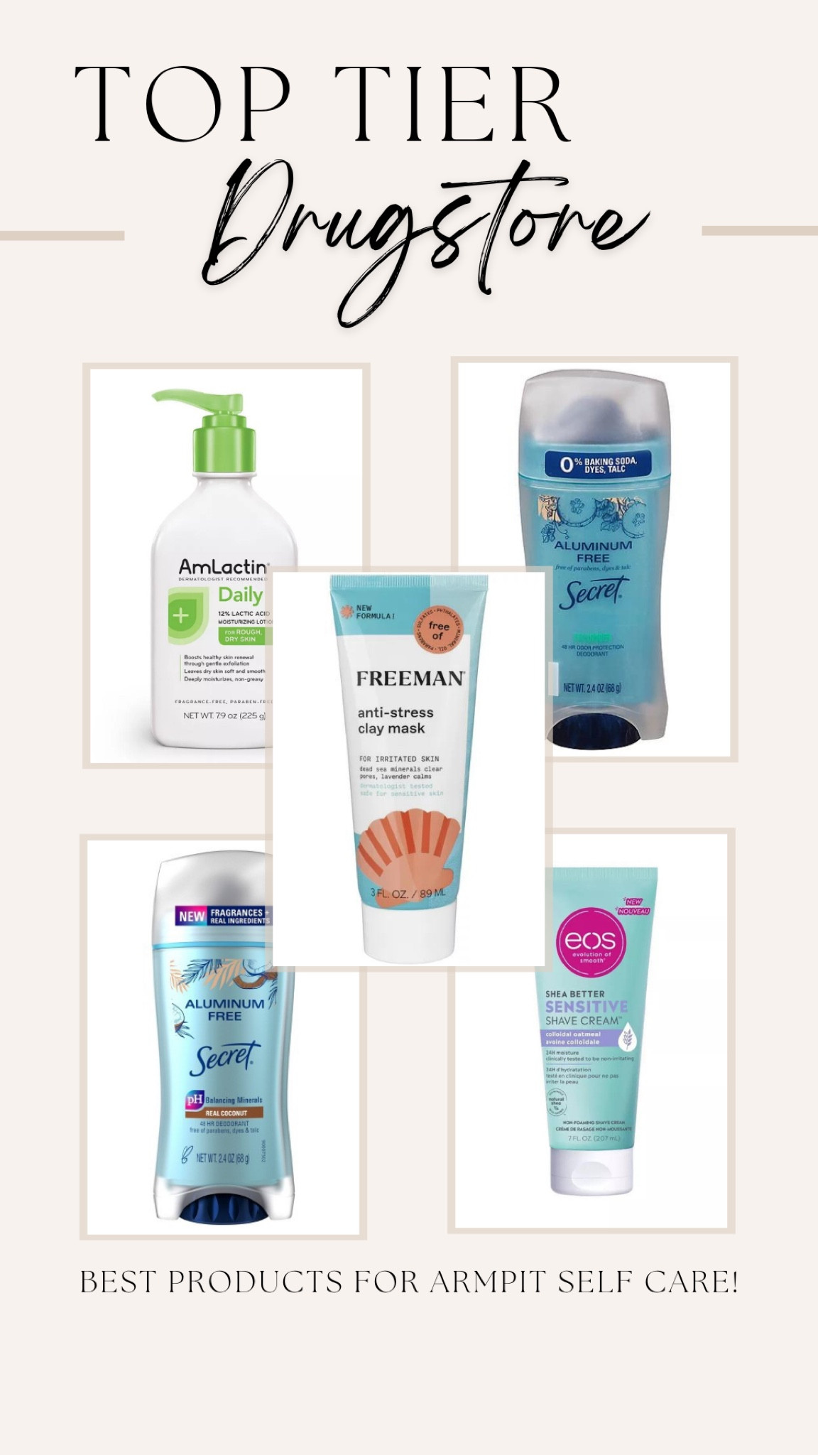 The best products for your armpits! Natural deodorant, dark armpits, sensitive armpits. 

#LTKunder50 #LTKbeauty