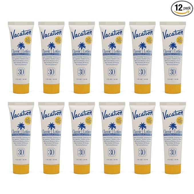 Vacation Mini Classic Sunscreen SPF 30, Water-Resistant, Bulk Suntan Lotion, Bachelorette Party F... | Amazon (US)