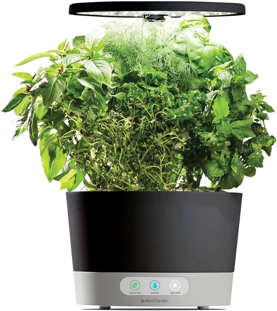 AeroGarden Harvest 360 with Gourmet Herb Seed Pod Kit - Hydroponic Indoor Garden, Black | Amazon (US)