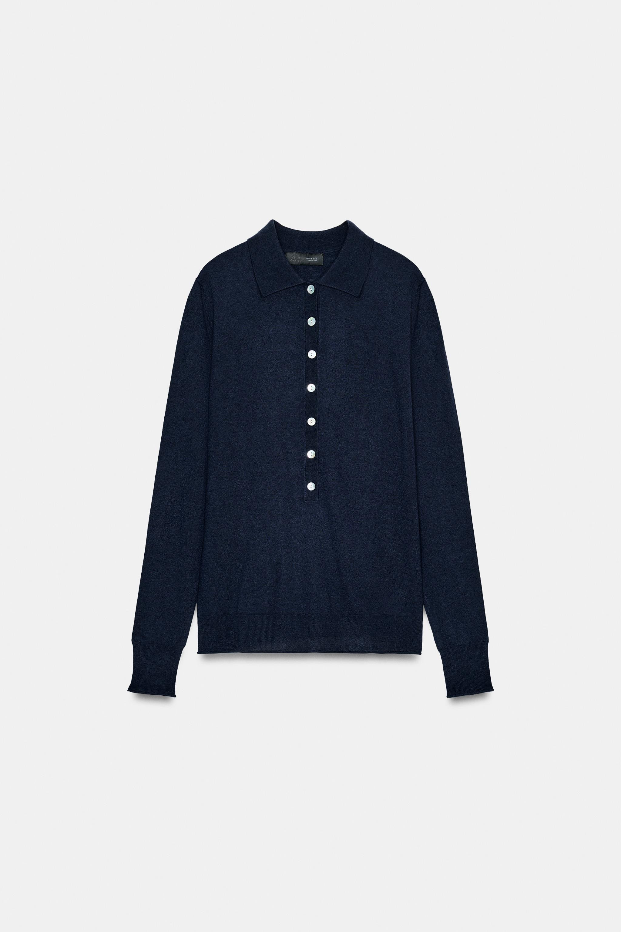 FINE KNIT WOOL POLO SHIRT | Zara US
