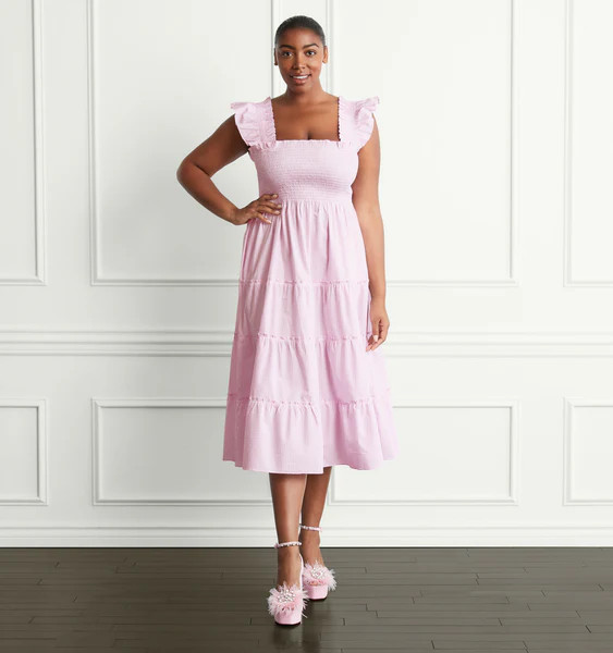 The Ellie Nap Dress - Bubblegum Gingham | Hill House Home