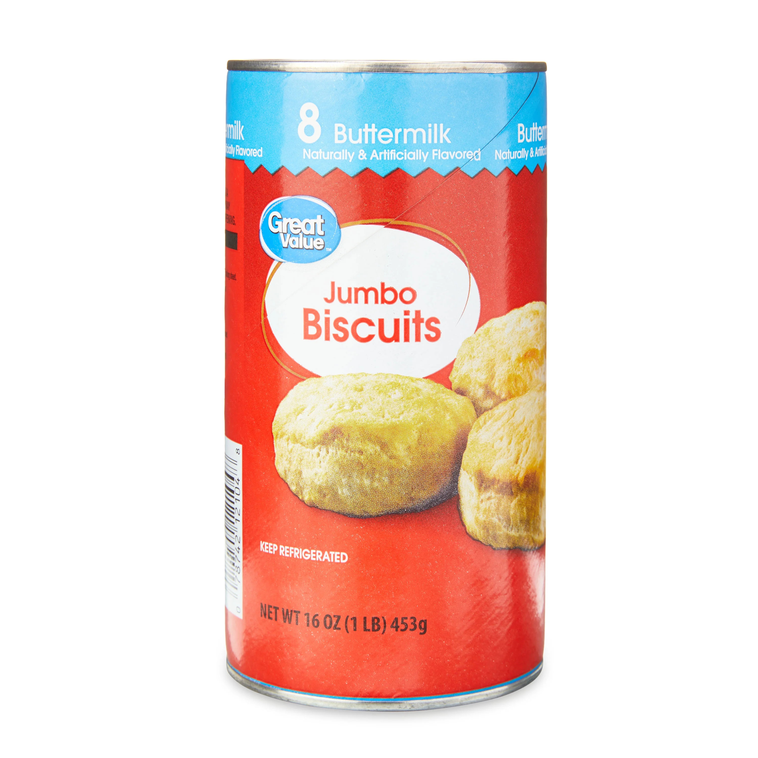 Great Value Jumbo Buttermilk Biscuits, 16 oz, 8 Count - Walmart.com | Walmart (US)