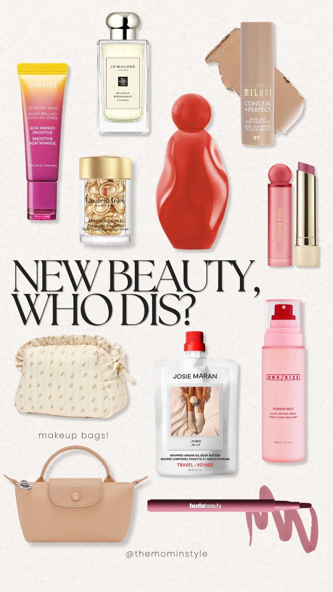 A few new beauty finds I’m excited to try, from the Laneige lip balm and Milani skin tint to a new fragrance and easy makeup bag for keeping everything together. These are the kinds of beauty arrivals that make getting ready feel a little more fun while adding a few practical staples to the routine.

new beauty finds, beauty favorites, makeup finds, skincare favorites, beauty routine, makeup bag, beauty products, themominstyle

#LTKgrwm #LTKselfcare #LTKBeauty